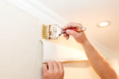 Pose de papier peint à Villembray — revêtements muraux et toiles de verre